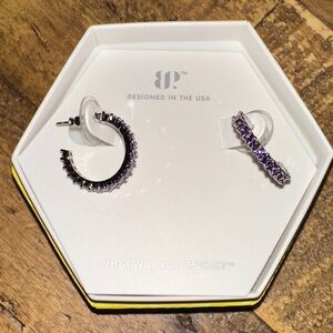 BP Amethyst ‘Together in the Moment’ Hoop Earrings